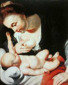 Madonna pflege der kind ( maria lactans ) .