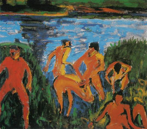 Bathers in the Reeds