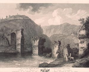Ruins of the Augustus Bridge at Narni