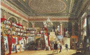 Alexander I in Dawe's workshop in the Winter palace