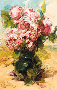 Rosa Rosen in einer Vase