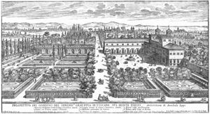 View of Villa Medici at Rome