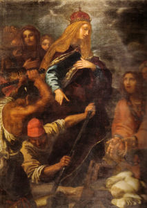 Sant Elena che guida gli scavi per la scoperta della Santa Croce