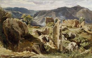 Ruines dans le Colli Albani