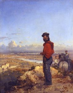 Garibaldi en las alturas de Sant Angelo cerca de Capua