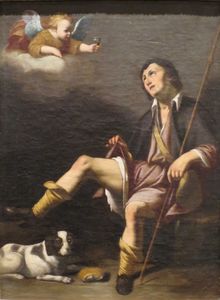 San Roque y el Ángel