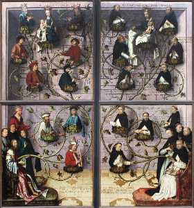 außenflügel von dem Frankfurt Dominikaner Altarbild