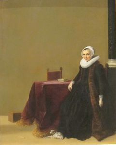 Portrait of a Woman with a Dog