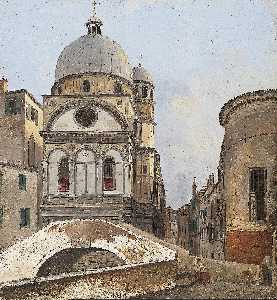 View of the Churches Maria dei Miracole and Santa Maria Nova in Venice