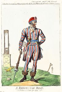 Ein Republikanisch Stutzer . ein bild von paris für ( 1794 )