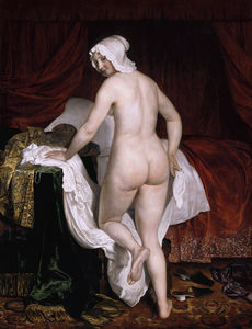 Young Woman Going to Bed