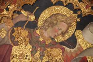 The archangel Gabriel Jacobello del Fiore (Triptych of Justice)(detail)