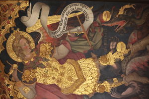 Архангел Гавриил Jacobello дель Фьоре (Триптих юстиции)