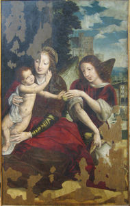Мадонна с младенцем и ангелом целом