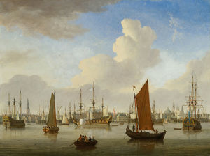 View of the IJ and Amsterdam