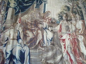 Brussels tapestry in wool and silk