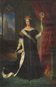Porträt von Maria Theresia von Österreich, Königin von Neapel-Sizilien