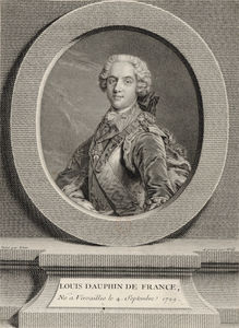 Engraved portrait of Louis, Dauphin of France