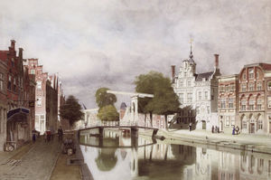 A view on the Oude Delft in Delft