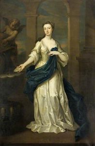 María Heathcote, de soltera Eyles (1.707 1792), en el momento de su matrimonio con George Heathcote