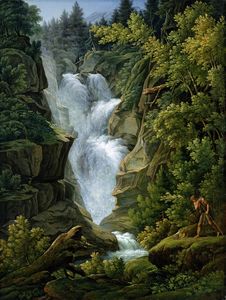 Cascada en las montañas de Berna