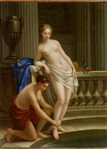 Callisto, a nymph of Diana out of the bath