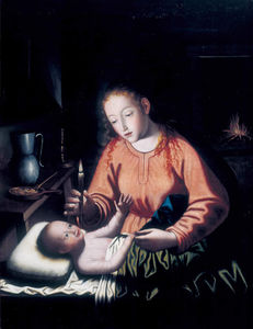 Virgen despertar al niño, Museo de Bellas Artes de Granada