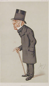 Caricature of Sir George Biddell Airy