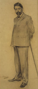 Portrait by Ramon Casas conserved at MNAC in Barcelona