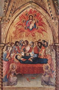 Triptychon der Cappella delle Carceri in San Francesco, um Montalcino