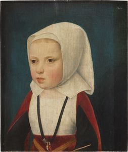 Portrait of an infant Princess, bust length, probably the Archduchess Isabella, daughter of Phillip the Fair and sister of Charles V.