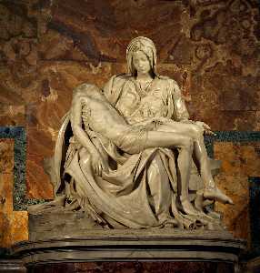 lo's 圣母怜子图 在 圣 . Peter's 大殿  在  梵蒂冈 .