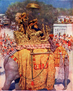 The state entry a distinguished maharaja