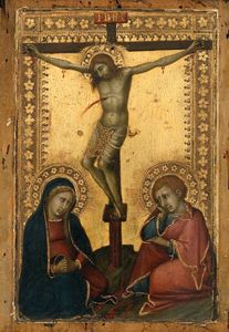 christ crucifié avec l Vierge et saint jean l evangéliste