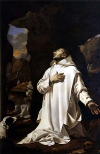 Sankt Bruno beten in der Wüste