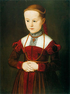 Porträt von Erzherzogin Anna von Österreich.