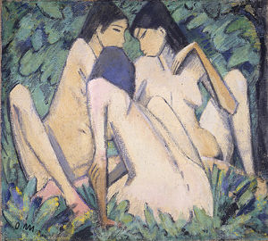 Trois filles dans un bois