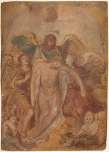 The Dead Christ Supported by Angels