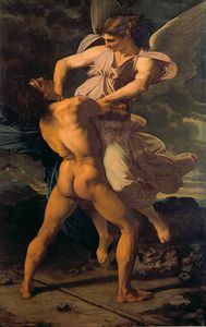 Jacob Wrestling with the Angel of Paul Baudry