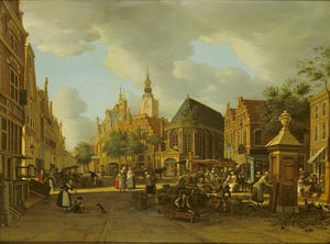 El Groenmarkt como se ve hacia el Westeinde