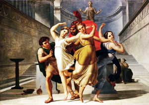 Theseus and Pirithous abducting Elena