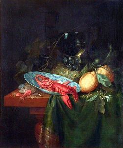 Still life with Römer, crabs and lemons