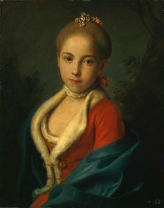 肖像凯瑟琳·彼得罗夫娜荷斯坦贝克