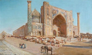 The Shir-Dor Mosque, Samarkand