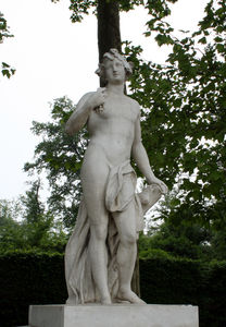 Bacchus in the halfpipe of the park of Versailles Apollo basin
