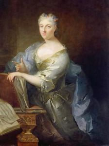 Portrait of the French opera singer Marie-Louise Desmatins