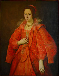 The Lady in red clothes
