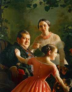 Portrait of a family Turchaninova.
