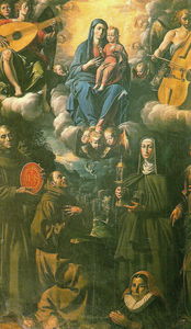 The large painting of the Madonna of the Fire sedated