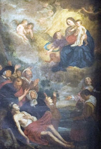 Gemälde von Theodoor van Thulden in der Sint-Walburgakerk (Oudenaarde)